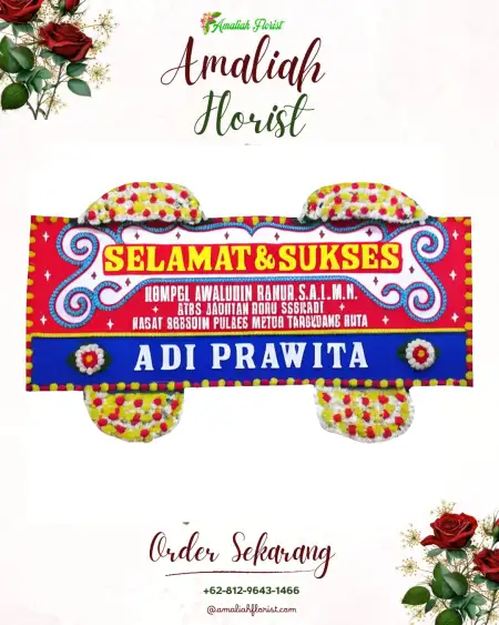 Papan Bunga Ucapan Selamat Purwokinanti