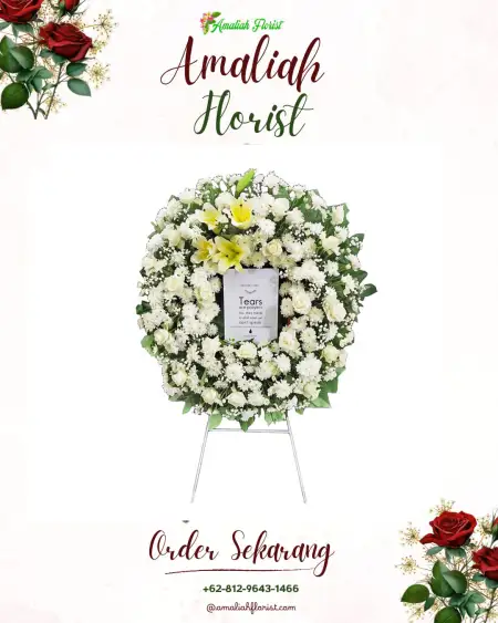 Krans Bunga Duka Purwokinanti