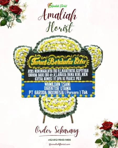 Papan Bunga Duka Purwokinanti